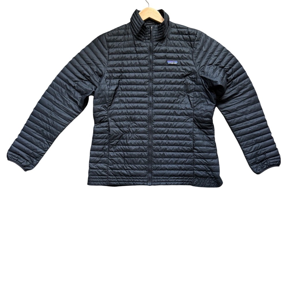 Patagonia Jacket Womens XL Down Sweater Black 84750FA14 Quilted EUC